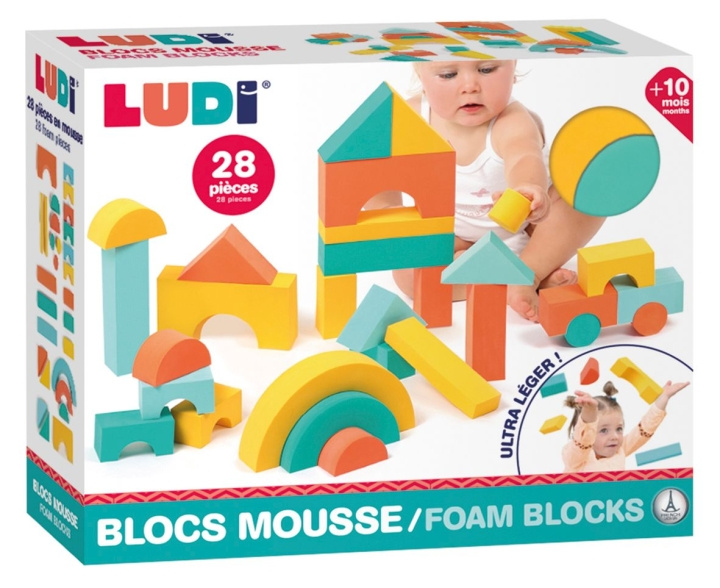 LUDI Skumblokker - LU30091 i gruppen LEKER, BARN OG BABY / Leker / Byggeleker / Byggeklosser hos TP E-commerce Nordic AB (C94539)