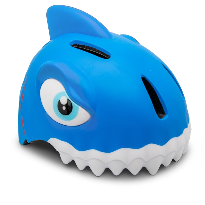 Crazy Safety Shark sykkelhjelm - blå (49-55 cm) (100501-04-01) i gruppen SPORT, FRITID & HOBBY / Sportsutstyr / Sykkeltilbehør / Hjelmer hos TP E-commerce Nordic AB (C94577)