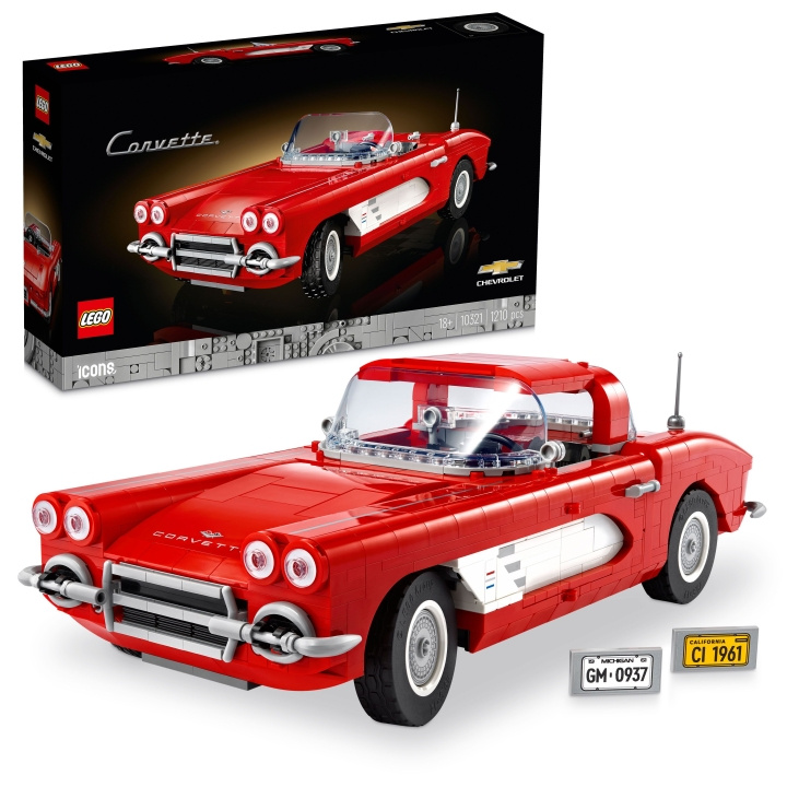 LEGO Icons - Chevrolet Corvette 1961 (10321.) i gruppen LEKER, BARN OG BABY / Leker / Byggeleker / Lego hos TP E-commerce Nordic AB (C94579)