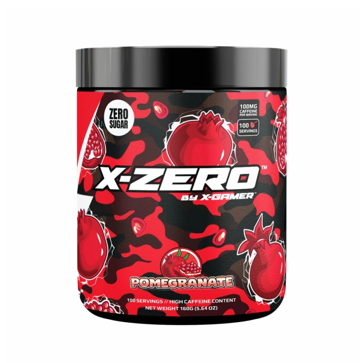 X-GAMER Energidrikkpulver X-Zero 160 gram Pomegranate i gruppen Datautstyr / GAMING / Energidrikke for gamere hos TP E-commerce Nordic AB (C94711)