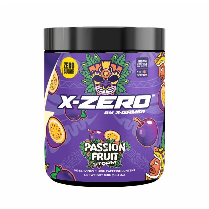 X-GAMER Energidrikkpulver X-Zero 160 gram Passion Fruit i gruppen Datautstyr / GAMING / Energidrikke for gamere hos TP E-commerce Nordic AB (C94712)