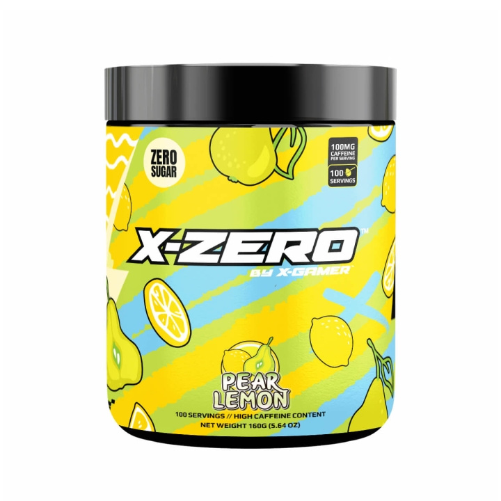 X-GAMER Energidrikkpulver X-Zero 160 gram Pear Lemon i gruppen Datautstyr / GAMING / Energidrikke for gamere hos TP E-commerce Nordic AB (C94713)