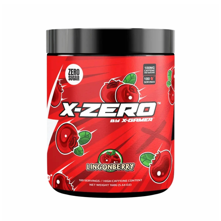 X-GAMER Energidrikkpulver X-Zero 160 gram Lingonberry i gruppen Datautstyr / GAMING / Energidrikke for gamere hos TP E-commerce Nordic AB (C94717)