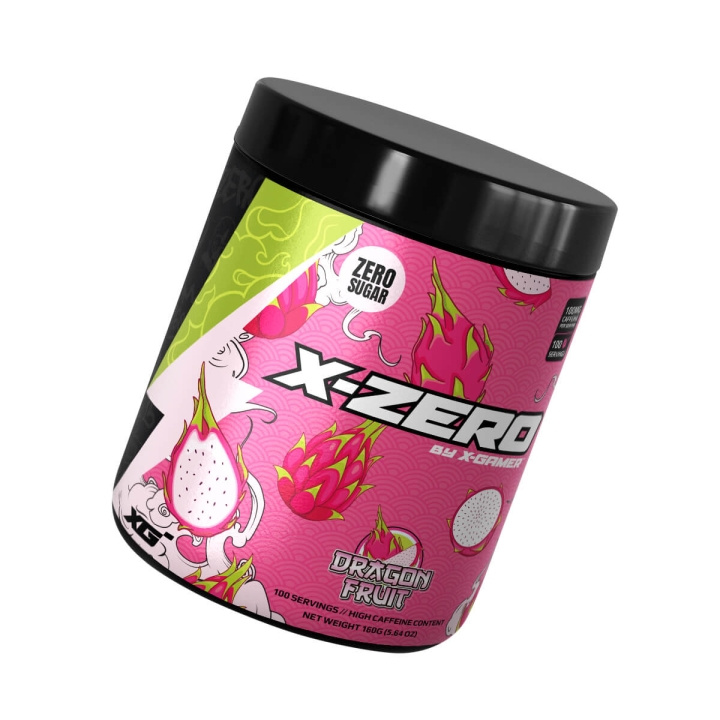 X-GAMER Energidrikkpulver X-Zero 160 gram Dragon Fruit i gruppen Datautstyr / GAMING / Energidrikke for gamere hos TP E-commerce Nordic AB (C94720)