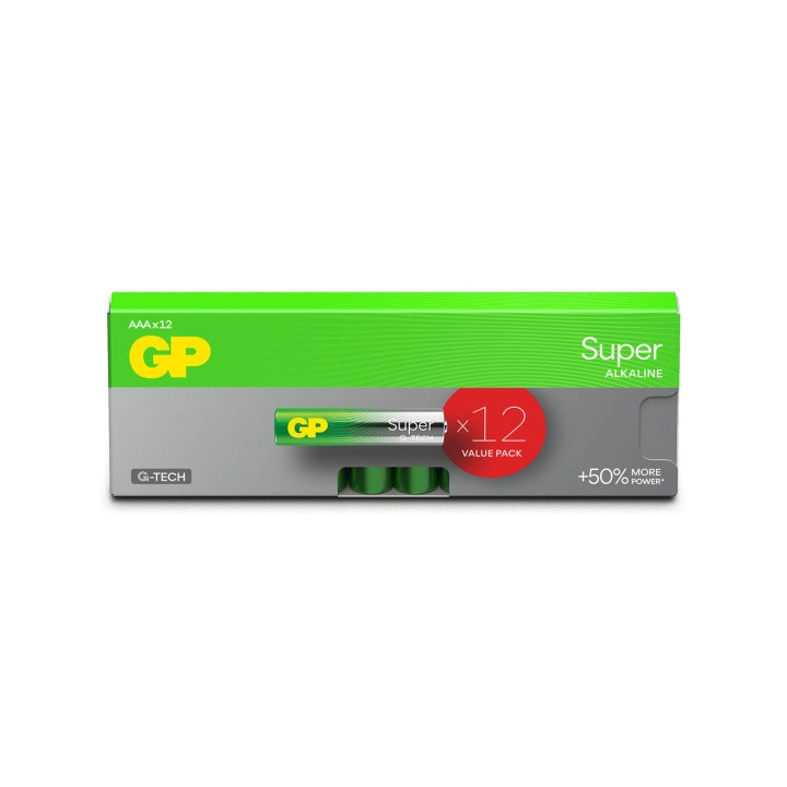 GP Batteri Super Alkaline AAA LR03 12-Pakning i gruppen Elektronikk / Batterier & Ladere / Batterier / AAA hos TP E-commerce Nordic AB (C94740)