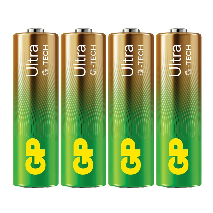 GP Batteri Ultra Alkaline AA LR6 4-Pakning i gruppen Elektronikk / Batterier & Ladere / Batterier / AA hos TP E-commerce Nordic AB (C94742)