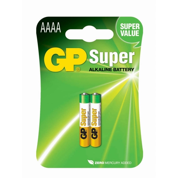 GP Batteri Alkalisk AAAA LR61 2-Pakning i gruppen Elektronikk / Batterier & Ladere / Batterier / Andre hos TP E-commerce Nordic AB (C94753)