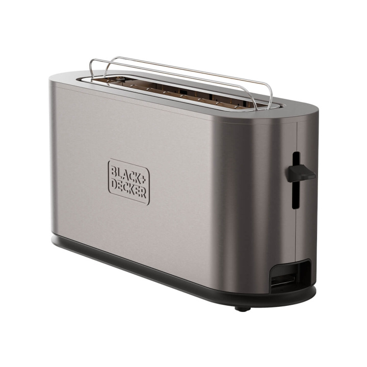 BLACK+DECKER Brødrister Toaster Langt Fack 1000W Inox i gruppen HJEM, HUS OG HAGE / Husholdningsapparater / Brødristere og toastjern / Brødristere hos TP E-commerce Nordic AB (C94776)