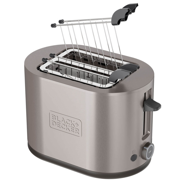 BLACK+DECKER Brødrister Toaster 2-Spor 900W Inox i gruppen HJEM, HUS OG HAGE / Husholdningsapparater / Brødristere og toastjern / Brødristere hos TP E-commerce Nordic AB (C94777)