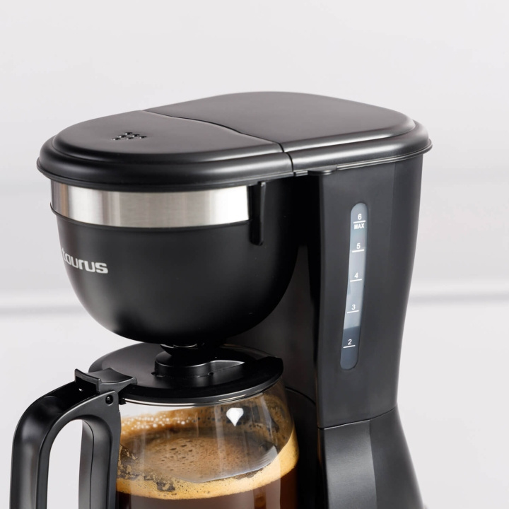 Taurus Kaffetrakter Verona 6 Svart i gruppen HJEM, HUS OG HAGE / Husholdningsapparater / Kaffe og espresso / Kaffetraktere hos TP E-commerce Nordic AB (C94792)