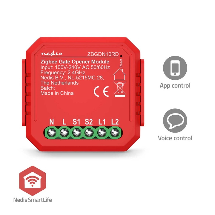 Nedis SmartLife Strømbryter | Zigbee 3.0 | 2.5 W | Terminalforbindelse | App tilgjengelig for: Android™ / IOS i gruppen HJEM, HUS OG HAGE / El og belysning / Elinstallasjon / Tilbehør hos TP E-commerce Nordic AB (C94863)