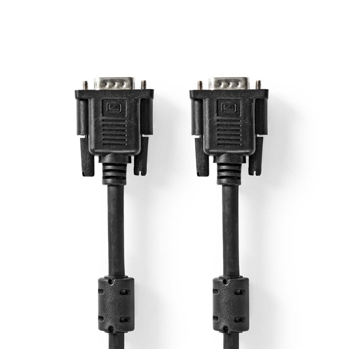 Nedis VGA-kabel | VGA Han | VGA Han | Nikkel belagt | Maksimum oppløsning: 1280x768 | 10.0 m | Rund | ABS | Sort | Konvolutt i gruppen Datautstyr / Kabler og adaptere / VGA / Kabler hos TP E-commerce Nordic AB (C94866)