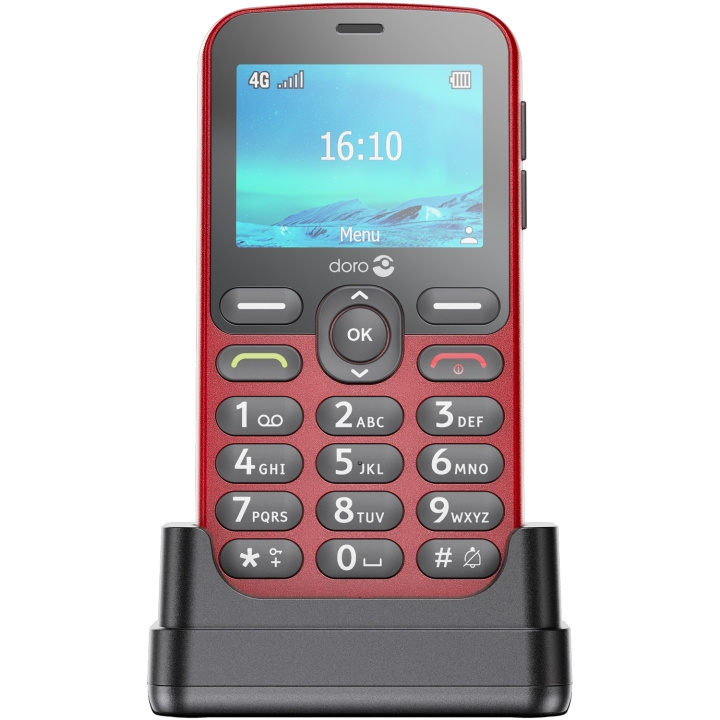 Doro 1881 4G Röd i gruppen SMARTTELEFON & NETTBRETT / Mobiltelefoner & smartphones hos TP E-commerce Nordic AB (C94873)