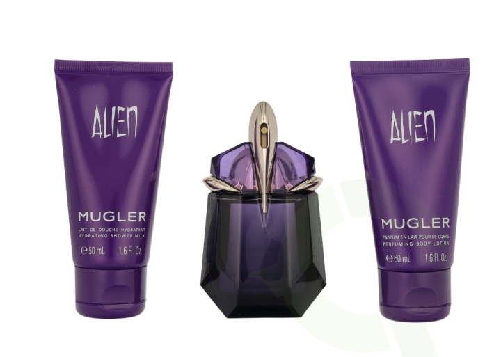 Thierry Mugler Alien Giftset 130 ml Edp Spray 30ml/Lotion 50ml/Shower Gel 50ml i gruppen HELSE OG SKJØNNHET / Gavesett / Gavesett for henne hos TP E-commerce Nordic AB (C94967)