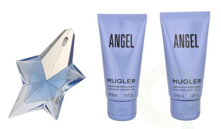 Thierry Mugler Angel Giftset 125 ml Edp Spray 25ml/Lotion 50ml/Shower Gel 50ml i gruppen HELSE OG SKJØNNHET / Gavesett / Gavesett for henne hos TP E-commerce Nordic AB (C94968)