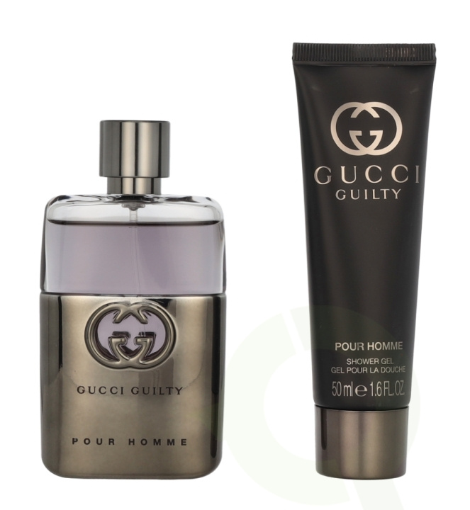 Gucci Guilty Pour Homme Giftset 100 ml Edt Spray 50ml/Shower Gel 50ml i gruppen HELSE OG SKJØNNHET / Gavesett / Gavesett for ham hos TP E-commerce Nordic AB (C95002)