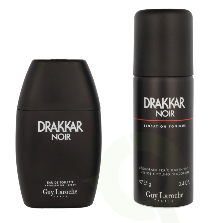 Guy Laroche Drakkar Noir Giftset 250 ml Edt Spray 100ml/Deo Spray 150ml i gruppen HELSE OG SKJØNNHET / Gavesett / Gavesett for ham hos TP E-commerce Nordic AB (C95010)