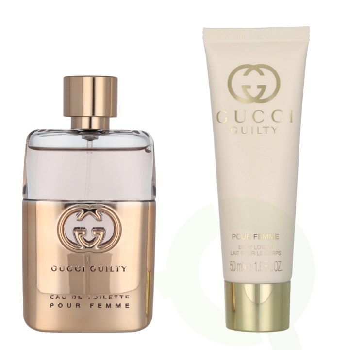 Gucci Guilty Pour Femme Giftset 100 ml Edt Spray 50ml/Body Lotion 50ml i gruppen HELSE OG SKJØNNHET / Gavesett / Gavesett for henne hos TP E-commerce Nordic AB (C95013)