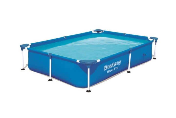 Bestway Steel Pro Pool 2,21 m x 1,50 m x 43 cm (56401) i gruppen HJEM, HUS OG HAGE / Hageprodukter / Basseng og tilbehør / Basseng hos TP E-commerce Nordic AB (C95172)