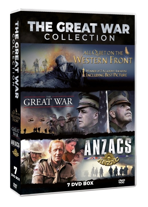 THE GREAT WORLD WAR 1 COLLECTION (7DVD BOX SET: LIMITED EDITION CONTAINS: Anzacs 5DVD MINISERIES - Great War 1 DVD - All Quiet on the Western Front 1 DVD Oscar Winner i gruppen Elektronikk / Lyd & Bilde / TV og tilbehør / Filmer / DVD hos TP E-commerce Nordic AB (C95214)