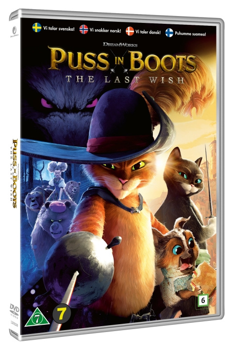 Puss in Boots: The Last Wish (DVD) i gruppen Elektronikk / Lyd & Bilde / TV og tilbehør / Filmer / DVD hos TP E-commerce Nordic AB (C95340)