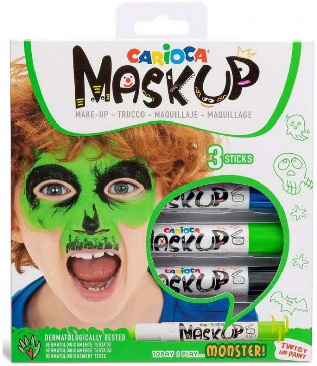 CARIOCA Mask Up - Sminkestifter - Monster (3 stk) (809493) i gruppen LEKER, BARN OG BABY / Leker / Håndtverk hos TP E-commerce Nordic AB (C95362)