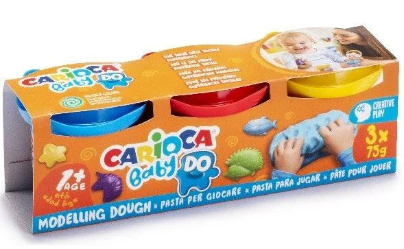 CARIOCA Baby Dough (3x75gr.) (809445) i gruppen LEKER, BARN OG BABY / Leker / Håndtverk hos TP E-commerce Nordic AB (C95364)