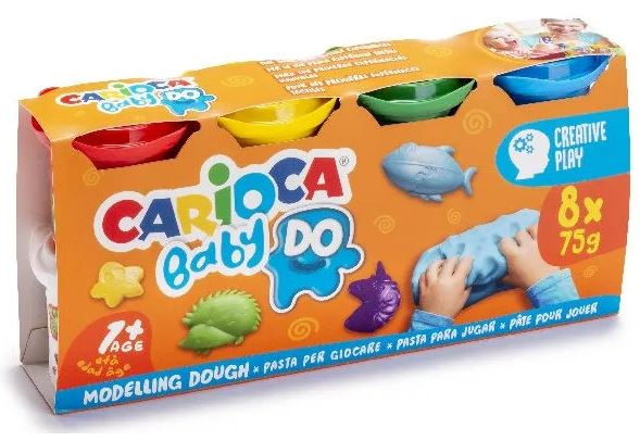 CARIOCA Baby Dough (8x75gr.) (809446) i gruppen LEKER, BARN OG BABY / Leker / Håndtverk hos TP E-commerce Nordic AB (C95365)