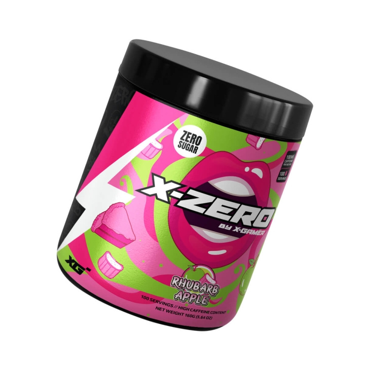 X-GAMER Energidrikkpulver X-Zero 160 gram Rhubarb Apple i gruppen Datautstyr / GAMING / Energidrikke for gamere hos TP E-commerce Nordic AB (C95412)