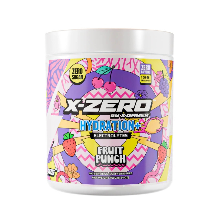 X-GAMER Energidrikkpulver X-Zero Hydration+ 160 gram Fruit Punch i gruppen Datautstyr / GAMING / Energidrikke for gamere hos TP E-commerce Nordic AB (C95414)