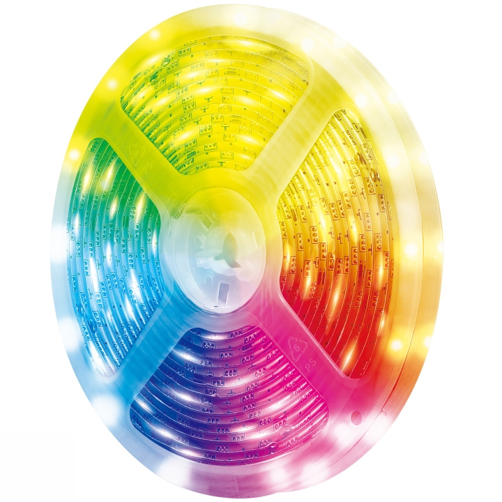 LogiLink Smart RGB+CCT (RGB + Varm-kallvit) Light-strip 5m WiFi Tuya i gruppen HJEM, HUS OG HAGE / Smarthus / Smart belysning hos TP E-commerce Nordic AB (C95447)