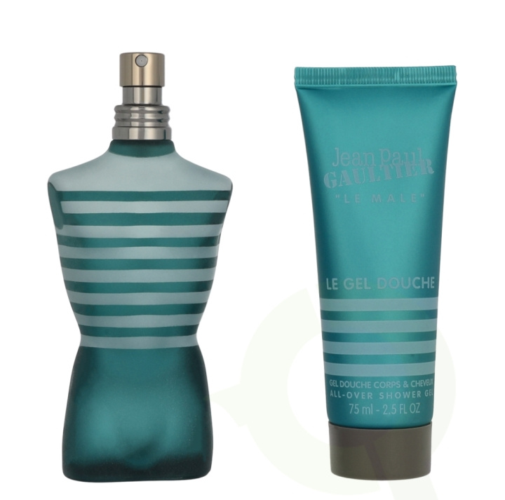 Jean Paul Gaultier Le Male Giftset 150 ml Edt Spray 75ml/Shower Gel 75ml i gruppen HELSE OG SKJØNNHET / Duft og parfyme / Parfyme / Parfyme for han hos TP E-commerce Nordic AB (C95713)