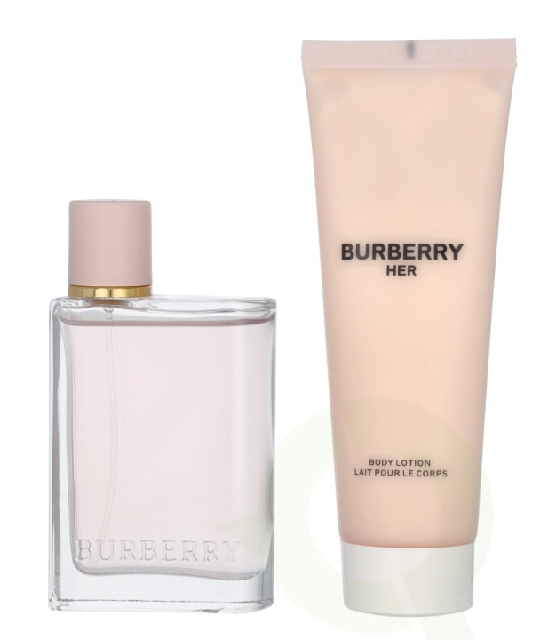 Burberry Her Giftset 125 ml Edp Spray 50ml/Body Lotion 75ml i gruppen HELSE OG SKJØNNHET / Gavesett / Gavesett for henne hos TP E-commerce Nordic AB (C95718)