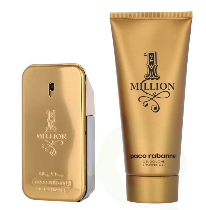 Paco Rabanne 1 Million Giftset 150 ml Edt Spray 50ml/Shower Gel 100ml i gruppen HELSE OG SKJØNNHET / Gavesett / Gavesett for ham hos TP E-commerce Nordic AB (C95719)