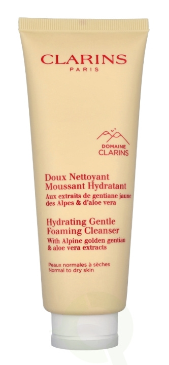 Clarins Hydrating Gentle Foaming Cleanser 125 ml Normal To Dry Skin i gruppen HELSE OG SKJØNNHET / Hudpleie / Ansikt / Rengjøring hos TP E-commerce Nordic AB (C95729)