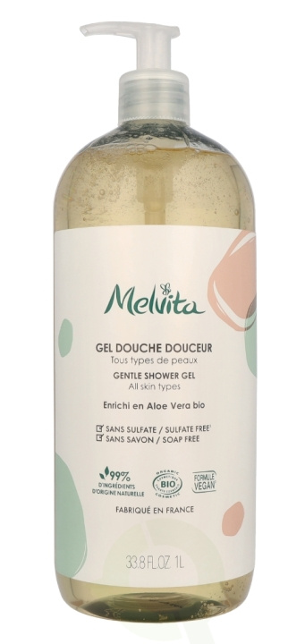 Melvita Gentle Shower Gel 1000 ml i gruppen HELSE OG SKJØNNHET / Hudpleie / Kroppspleie / Bad- og dusjkrem hos TP E-commerce Nordic AB (C95757)