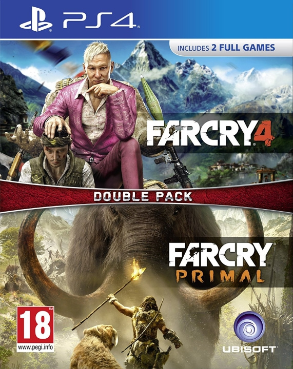 Far Cry Primal / Far Cry 4 - Double Pack (PS4) i gruppen Elektronikk / TV-spill & tilbehør / Sony PlayStation 4 / Spill hos TP E-commerce Nordic AB (C95813)