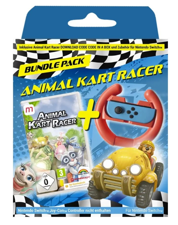 Animal Kart Racer Bundle (kode i en eske) (DE/Multi i spillet) i gruppen Elektronikk / TV-spill & tilbehør / Nintendo Switch hos TP E-commerce Nordic AB (C96475)