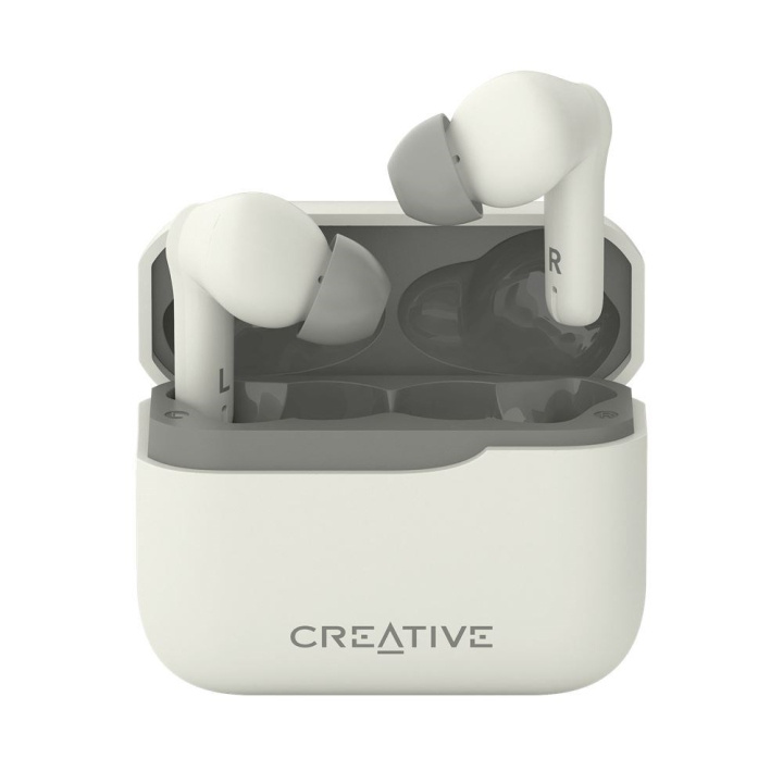 Creative Zen Air Plus TWS In-Ears, kremfarget i gruppen Elektronikk / Lyd & Bilde / Hodetelefoner & Tilbehør / Hodetelefoner hos TP E-commerce Nordic AB (C96553)