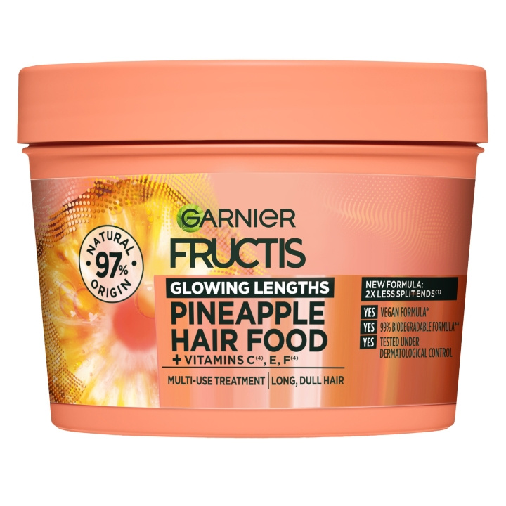 Garnier Fructis Hair Food Ananasmaske - 400 ml i gruppen HELSE OG SKJØNNHET / Hår & styling / Hårpleie / Hårmaske hos TP E-commerce Nordic AB (C96800)