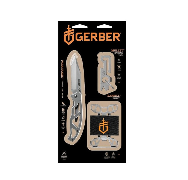 Gerber Paraframe I + Mullet + Barbill i gruppen SPORT, FRITID & HOBBY / Friluftsliv / Multiverktøy og kniver hos TP E-commerce Nordic AB (C96964)