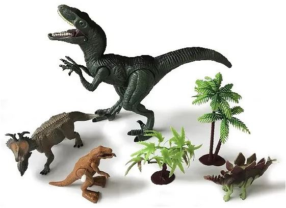 Animal Universe Dinosaursett med lys og lyd - Velociraptor (525006) i gruppen LEKER, BARN OG BABY / Leker / Figurer, miniatyrer og tilbehør hos TP E-commerce Nordic AB (C97178)