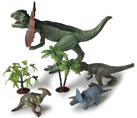 Animal Universe Dinosaursett med lys og lyd - Dilophosaurus (525007) i gruppen LEKER, BARN OG BABY / Leker / Figurer, miniatyrer og tilbehør hos TP E-commerce Nordic AB (C97179)