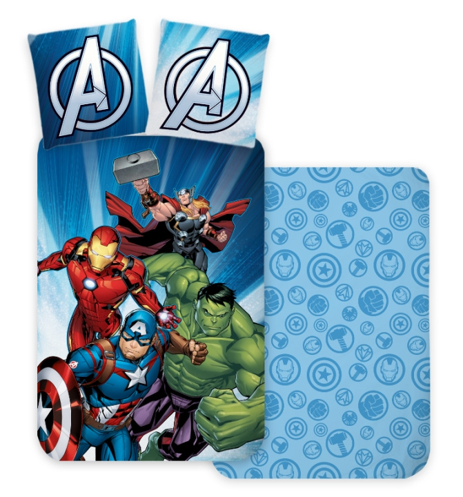 BrandMac Sengetøy - Juniorstørrelse 100x140 cm - Avengers (1000864) i gruppen LEKER, BARN OG BABY / Barnetekstiler / Sengetøy / Sengetøy junior hos TP E-commerce Nordic AB (C97313)