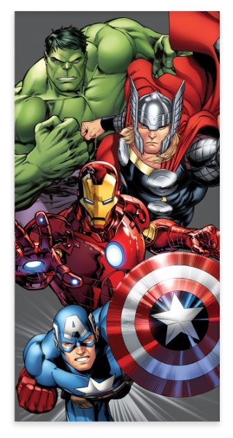 BrandMac Håndkle - 60 x 120 cm - Avengers (110082) i gruppen LEKER, BARN OG BABY / Barnetekstiler / Badetilbehør hos TP E-commerce Nordic AB (C97315)