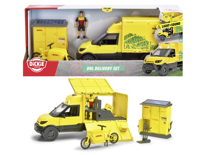 Dickie Toys DHL Delivery Set (203747020) i gruppen LEKER, BARN OG BABY / Leker / Lekebiler hos TP E-commerce Nordic AB (C97512)