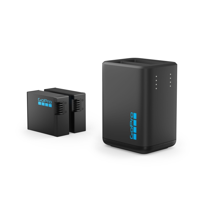 GoPro Dobbel batterilader (HERO13 Black) i gruppen SPORT, FRITID & HOBBY / Action kameraer og tilbehør / Tilbehør til actionkamera hos TP E-commerce Nordic AB (C97588)