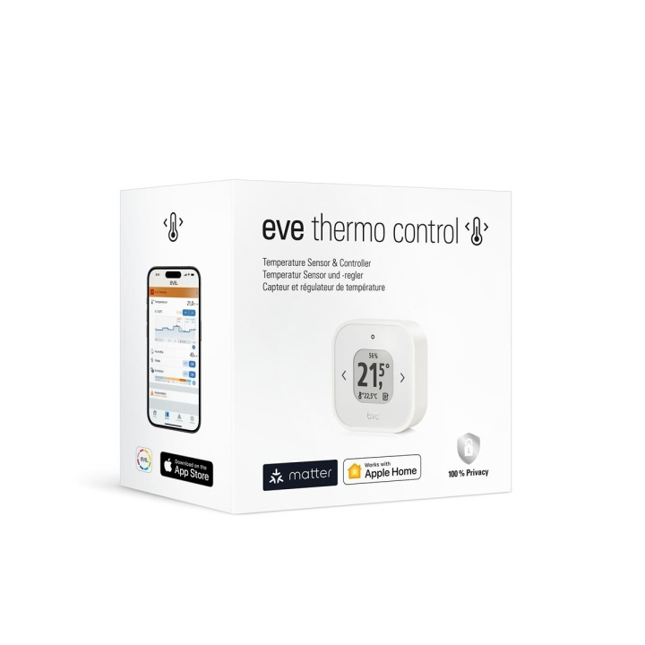 Eve Home Eve - Thermo Control Matter/HomeKit i gruppen HJEM, HUS OG HAGE / Smarthus / Smarthussystemer hos TP E-commerce Nordic AB (C97600)