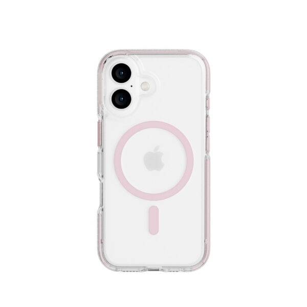 Evo Tech21 - Evo Crystal - Deksel - iPhone 16 - MagSafe - Rosa i gruppen SMARTTELEFON & NETTBRETT / Mobilbeskyttelse / Apple / iPhone 16 hos TP E-commerce Nordic AB (C97970)