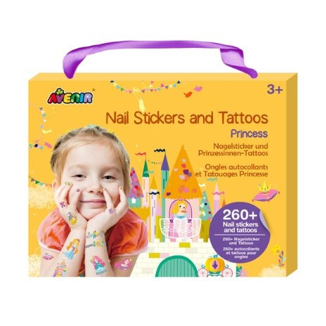 Avenir Neglestickers og tatoveringer - Prinsesse (58NA218206) i gruppen LEKER, BARN OG BABY / Leker / Håndtverk hos TP E-commerce Nordic AB (C98122)